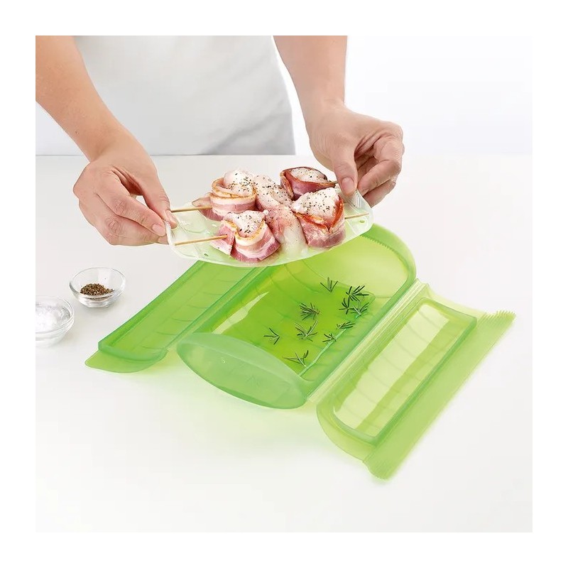 Estuche de vapor 1-2 pers. con bandeja rojo | Things