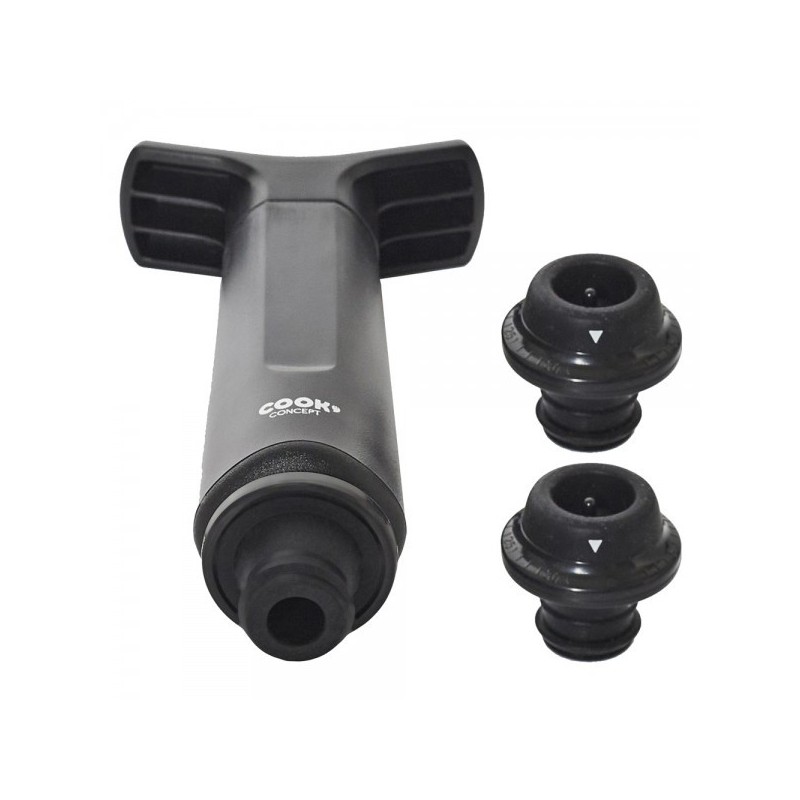Bomba de vacío para vino Cook Concept con sus dos tapones
