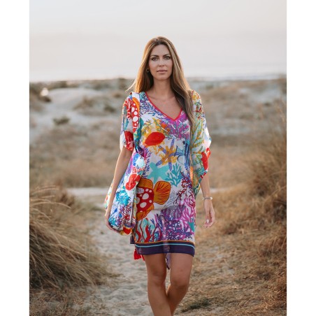 Poncho coral