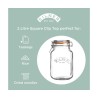 Tarro de conserva con clip cuadrado Kilner® 2L