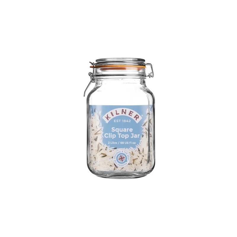 Tarro de conserva con clip cuadrado Kilner® 1,5L, foto 2