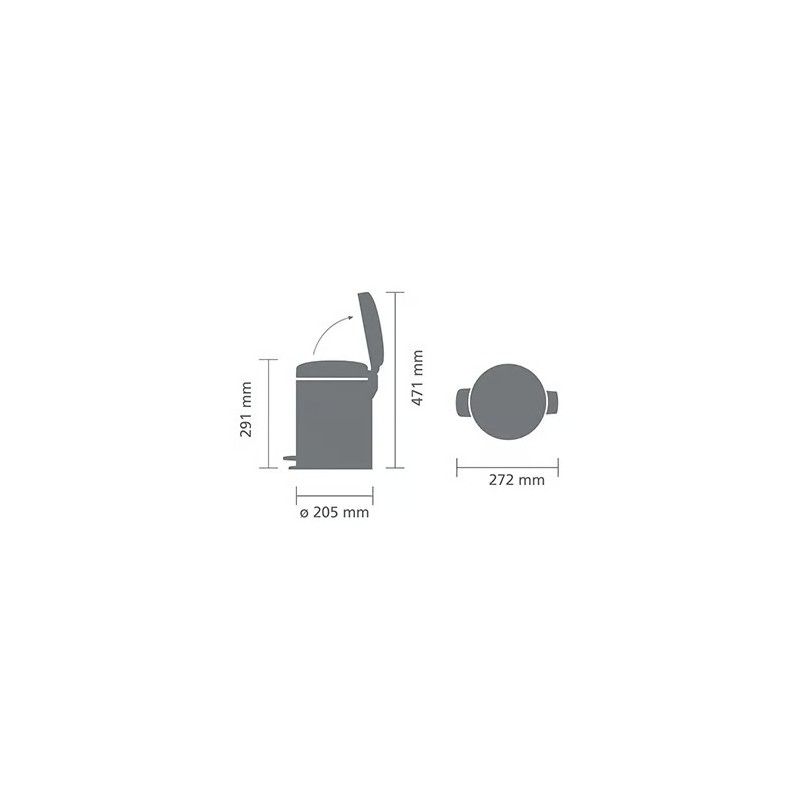 Cubo pedal Newicon Brabantia 5 litros | Things