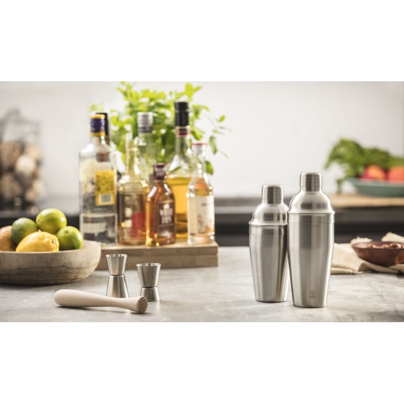 Medidor de Bar Doble 20/40 ml Acero Inoxidable Mate Leopold Vienna 🍸📐 | Things