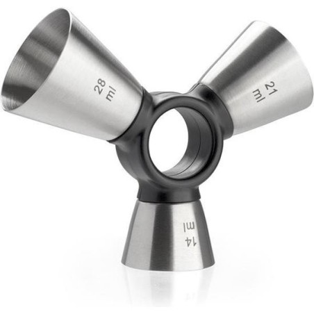 Vaso medidor cocktail triple