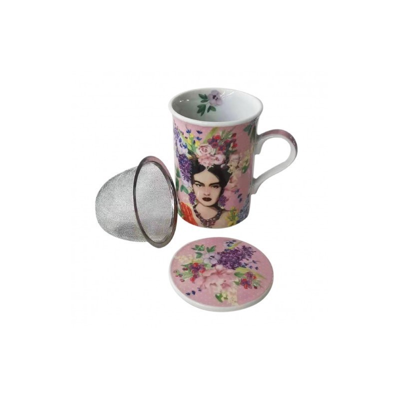 Mug Frida con filtro y tapa, foto 4