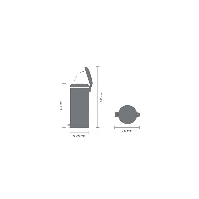 Cubo pedal Newicon 30 l. | Things