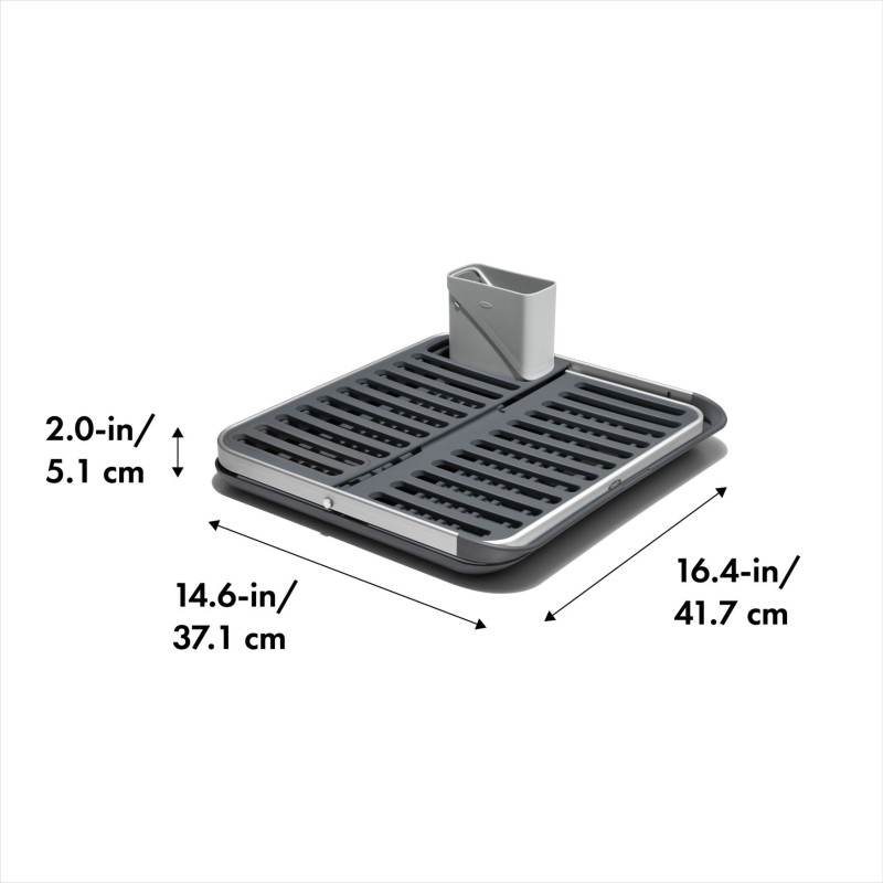 Escurreplatos plegable de aluminio Oxo, foto 6