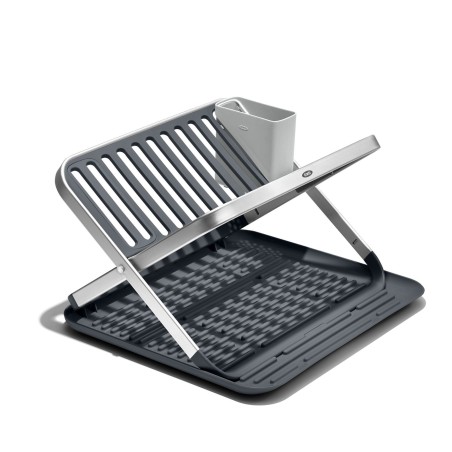 Escurreplatos plegable de aluminio Oxo
