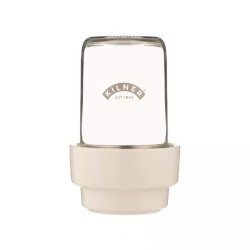 Set para germinados Kilner con tarro de 0,5 L sobre su base de cerámica