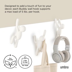 Buddy  (3x) perchero Umbra