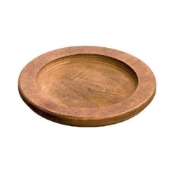 Bajo plato nogal 24 cm Lodge