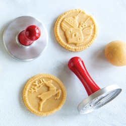 Nordic Ware tampón de galletas Yuletide, foto 2