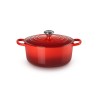 Cocotte cereza redonda de hierro fundido Le Creuset