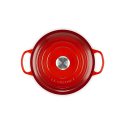 Cocotte cereza redonda de hierro fundido Le Creuset