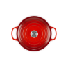 Cocotte cereza redonda de hierro fundido Le Creuset