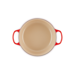 Cocotte cereza redonda de hierro fundido Le Creuset