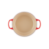Cocotte cereza redonda de hierro fundido Le Creuset