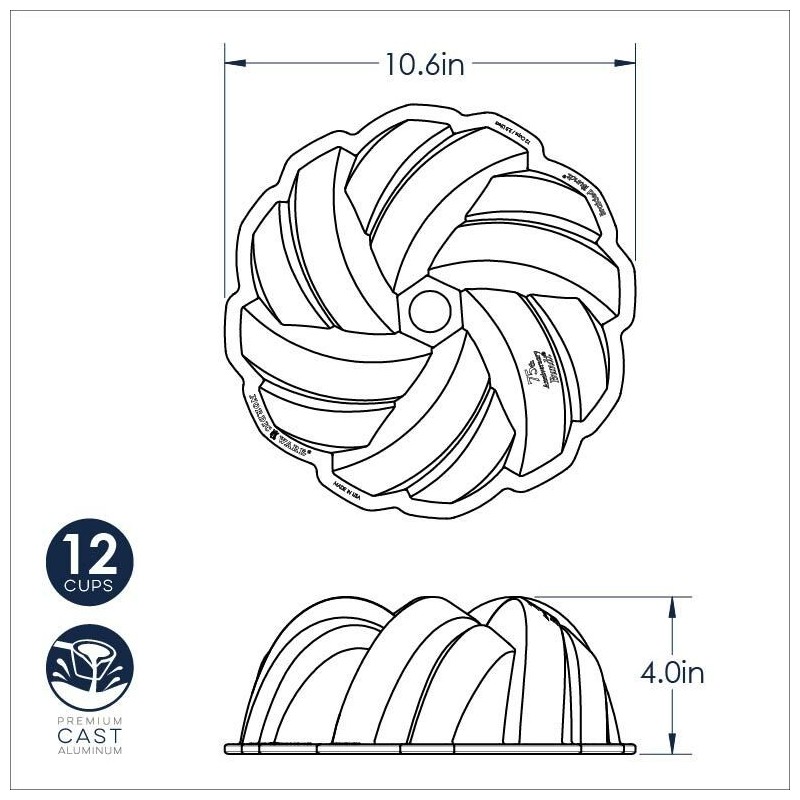 Nordic Ware Braided bundt, foto 3