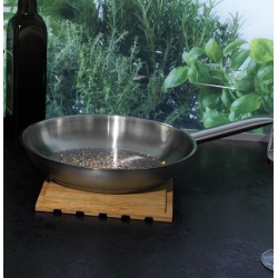 Salvamanteles roble 18x18cm Teka