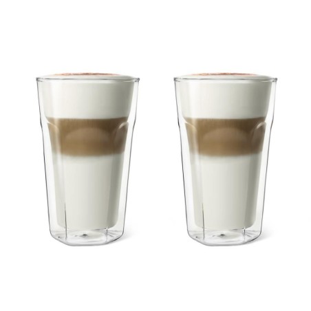 Vaso doble pared vidrio Latte, 2 piezas