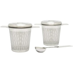 Set de dos filtros de té con cuchara medidora de Bredemeijer