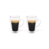 Taza doble pared vidrio Espresso, 2 piezas