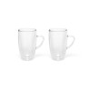 Taza doble pared vidrio Espresso, 2 piezas