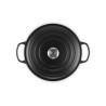 Cocotte negra redonda de hierro fundido Le Creuset