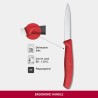 Cuchillo mondador Swiss Classic rojo 8 cm.