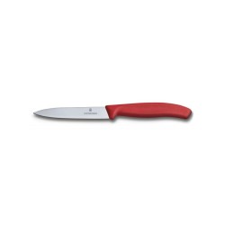 Cuchillo mondador Swiss Classic rojo 10 cm