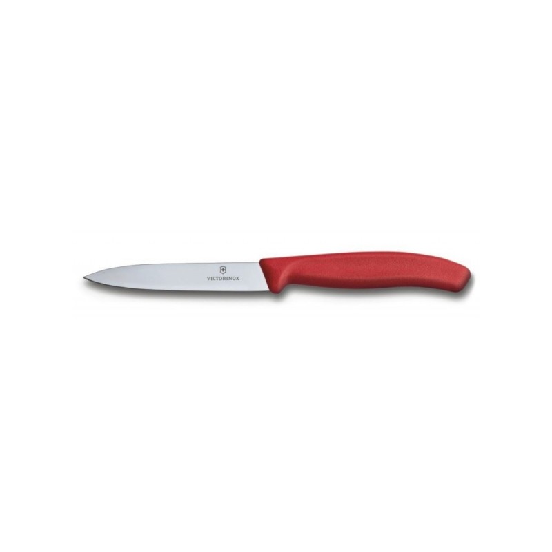 Cuchillo mondador Swiss Classic rojo 10 cm