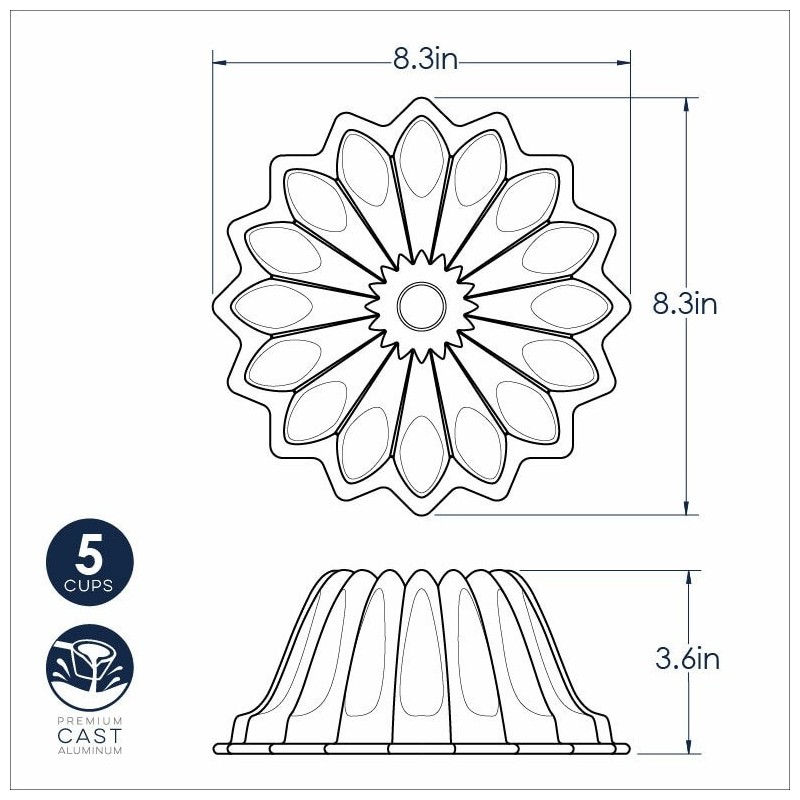 Nordic Ware Lotus 5 cups | Things