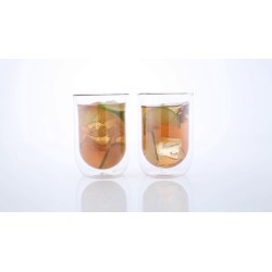 Vaso doble pared 400 ml., 2 piezas