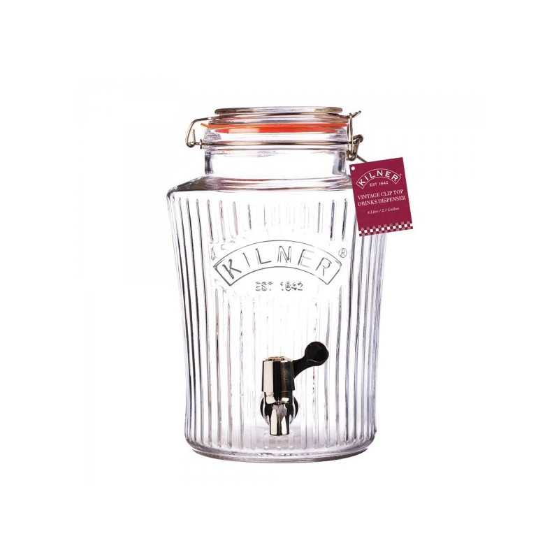 Dispensador redondo clip top vintage 5L Kilner