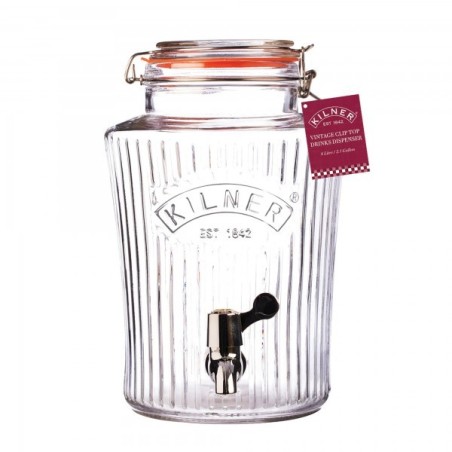 Dispensador redondo clip top vintage 5L Kilner