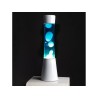 Lampara de lava azul y blanca Fisura