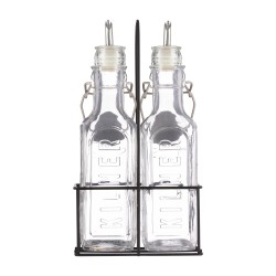 Set Kilner® de Botellas de Aceite con Soporte y Asa