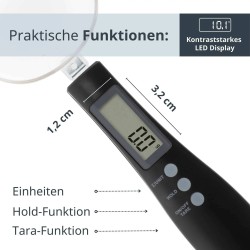 Cuchara Balanza Digital ADE KE 1808-3 Eni - Precisión 0.1g