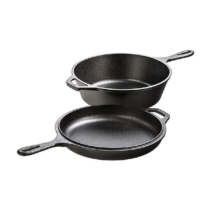 Lodge Juego 2 sartenes hierro fundido 26 cm