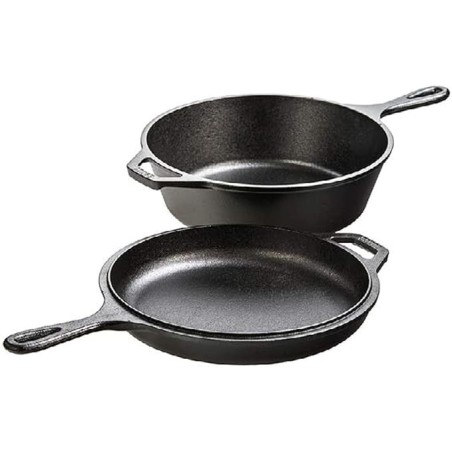 Lodge Juego 2 sartenes hierro fundido 26 cm