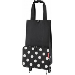 Carrito compra plegable dots white