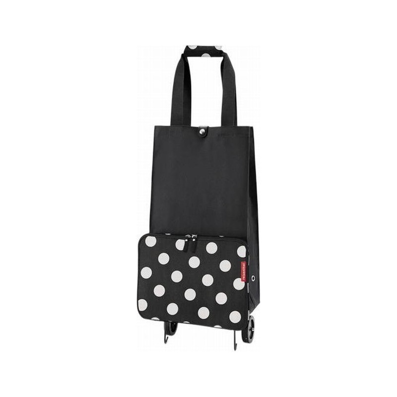 Carrito compra plegable dots white