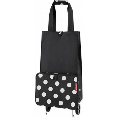 Carrito compra plegable dots white