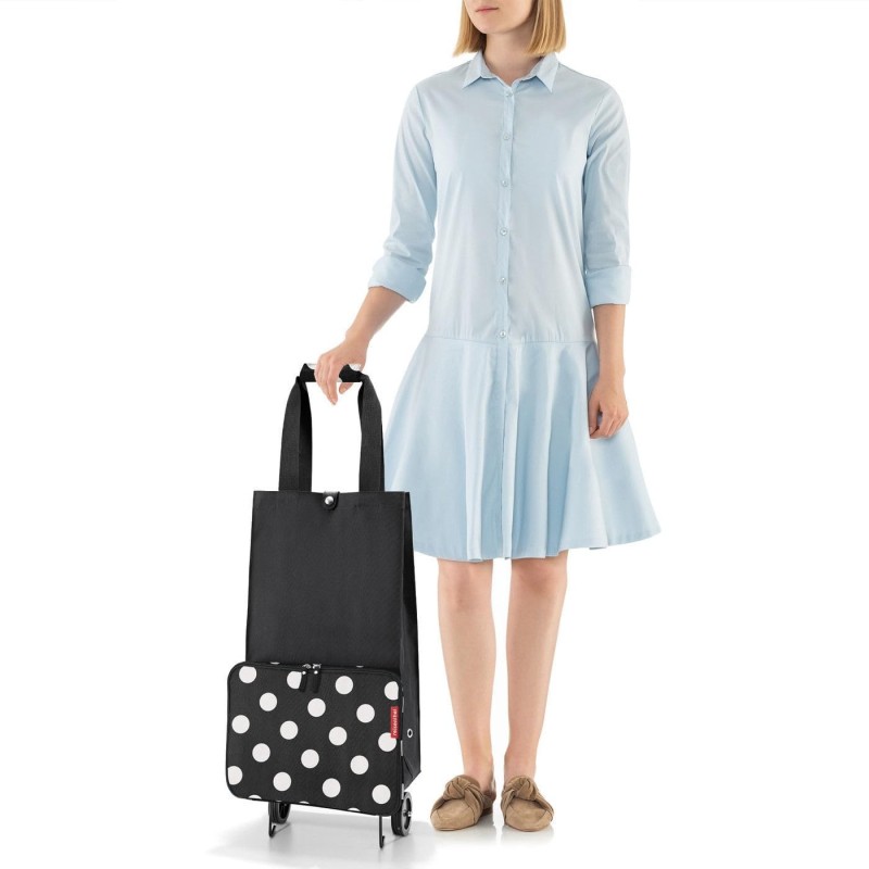 Carrito compra plegable dots white | Things