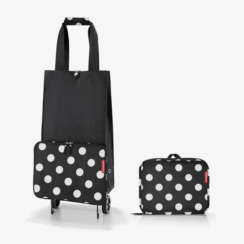 Carrito compra plegable dots white | Things