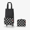 🛍️ Reisenthel Foldabletrolley Dots White HK7073 – Carrito compra pleg