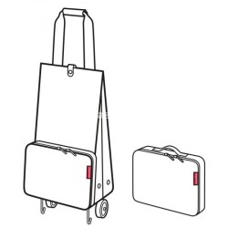 🛍️ Reisenthel Foldabletrolley Dots White HK7073 – Carrito compra pleg