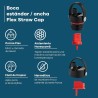 Hydro Flask wide Flex Straw Cap WFS001 – Tapa con Pajita para Boca
