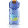 Botella Infantil 400 ml con Pajita 💙 Azul | ZK201BL Flip Straw Antifu
