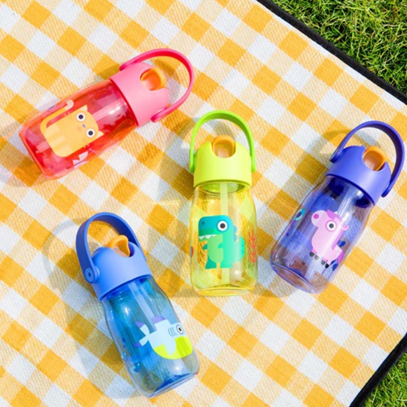 Botella Infantil con pajita Azul (400 ml), foto 5